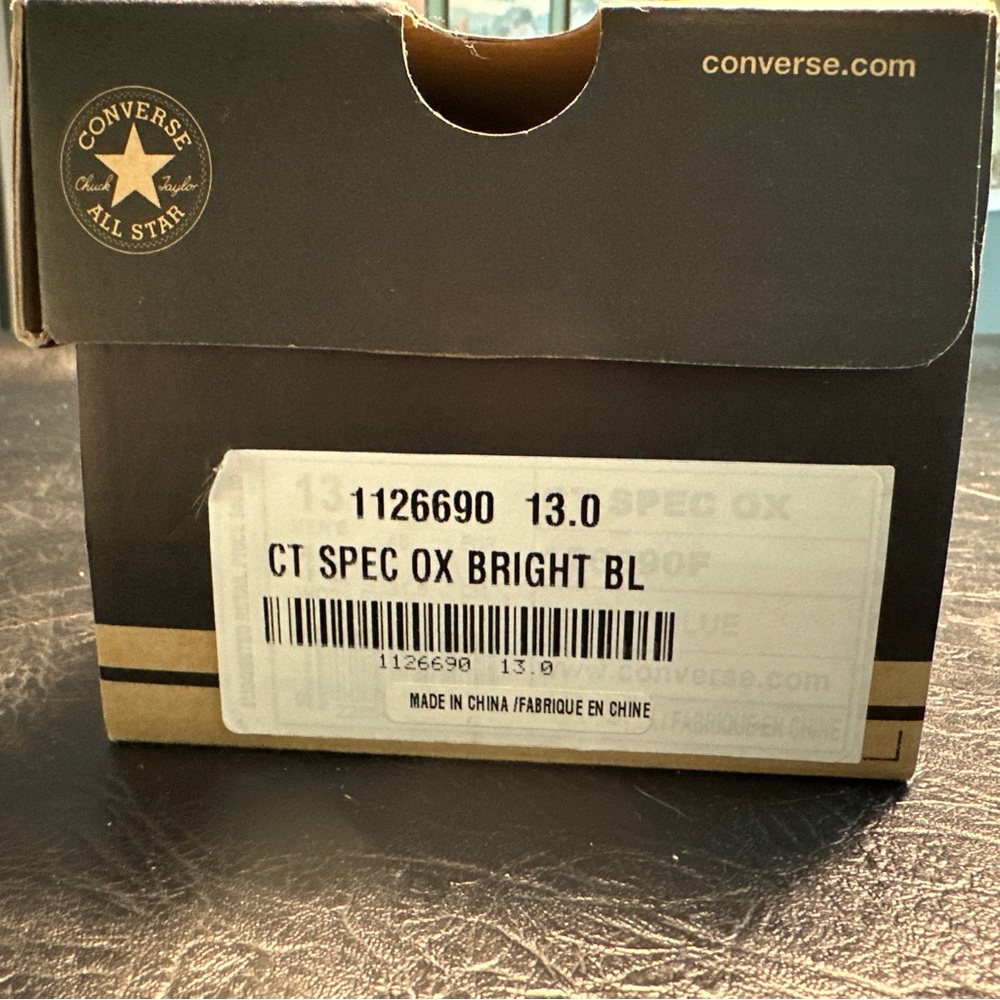 NTW/Box Converse All-Star Chuck Taylor Sp Ox Blue Sz 13 Men’s Sz 15 Women’s - Picture 7 of 7